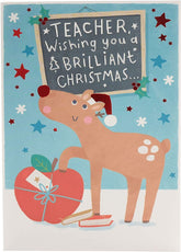 Teacher Christmas Card - to Teacher from Student Christmas Card
